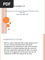 Lecture-4: Course ID: BBA-305