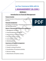 Financial Management-Juraz-Short Notes