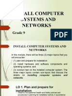 INSTALL COMPUTER SYSTEMS AND NETWORKS Grade 9