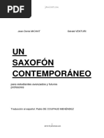 Un Saxofón Contemporáneo