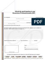 Certificat de Participation A Une Op 1 1