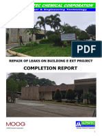 MOOG Repair of Leaks Completion Report