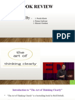 A Art of Thinking Clearly Book Presentation Chapter Vise