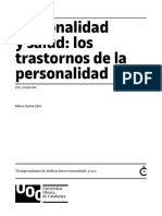 Personalidad y Salud Los Trastornos de La Personalidad