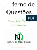 Caderno de Questões Nutrição Clínica e Dietoterapia