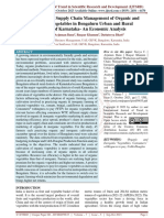 Production and Supply Chain Management of Organic and Inorganic Vegetables in Bengaluru Urban and Rural District of Karnataka An Economic Analysis