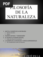 Filosofía de La Naturaleza