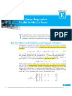 Appendix E - The Linear Regression Model in Matrix Form