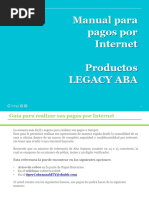 Manual para Pagos Por Internet Productos Legacy Aba