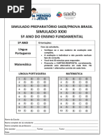 Simulado Preparatório Saeb 31