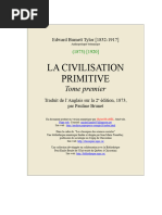 La Civilisation Primitive t1