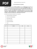 Acta de Entrega de Implementos de Seguridad