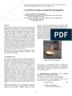 A Study On The Effect of Wind Around On Sound Fire Extinguisher