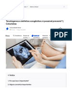 Teratógenos e Defeitos Congênitos - É Possível Prevenir? - Colunistas - Sanar Medicina
