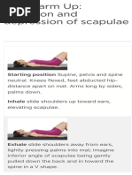 STOTT PILATES Warm Up Elevation & Depression of Scapulae Merrithew®