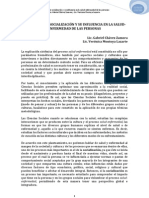 El Proceso de Socializacion y Su Influencia en La Salud - Enfermdad de Las personas.G.Chavez y V. Montoya