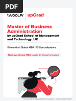 Upgrad Woolf MBA Brochure