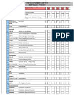 Training Summary of SAP Reports