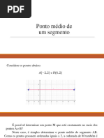 Ponto Médio e Condição de Alinhamento de 3 Pontos