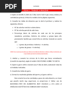 Fichas Nutrición 4º Eso