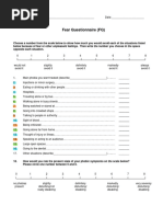 Fear Questionnaire