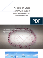 Lecture 2 - Models of Mass Communication