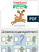 Preschool Santa Busy Book