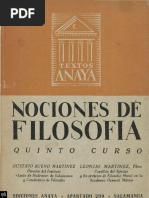 Nociones de Filosofía