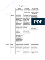 Theory Worksheet Portfolio