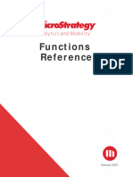 MicroStrategy Functions Reference