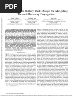 Electric Vehicle Battery Pack Design For Mitigating Thermal Runaway Propagation