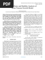 Steady States and Stability Analysis of Brain Tumour Growth Model