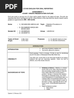 LCC402 English For Oral Reporting