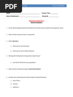 Worksheet 5-Population