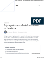 Bajo Apetito Sexual o Falta de Libido en Hombres. DR