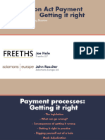 The Construction Act Payment Process Getting It Right