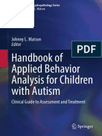 Handbook of Applied Behavior Analysis For Children With Autism