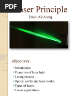 Laser Principle: Eman Ali Ateeq