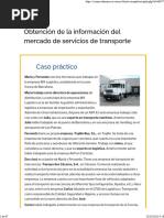 Obtención de La Información Del Mercado de Servicios de Transporte