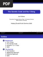 The I-Ching and The Genetic Code