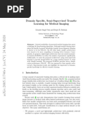 Domain Specific, Semi-Supervised Transfer Learning For Medical Imaging