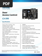 Door Access Control: SP Ecifica On