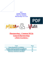 General Pharmacology MCQs (Edited)