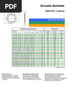 Arruela Dentada: DIN 6797 J Interna