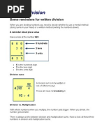 Written Division