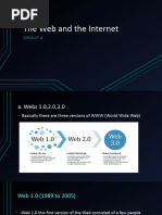 The Web and The Internet