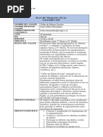 Plan de Trabajo Taller de Debate Escolar 2023