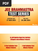 Brahmastra JEE With Dates