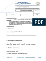 Exámen ADAPTACION lLENGUA Quimestrales 2022 - 2023 - C