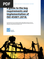 A Guide To The Key Requirements and Implementation of ISO 45001 2018